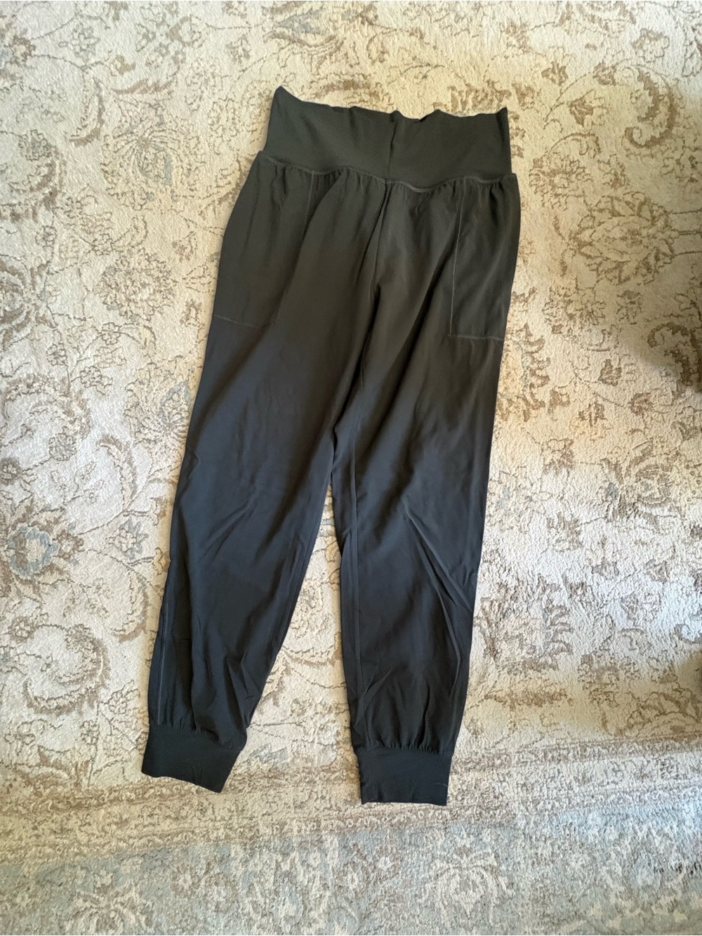 Dark green High-Waist Jogger Pants